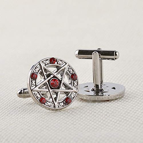 Mancuernillas para Hombre Color Rojo 1 Par miniatura 2