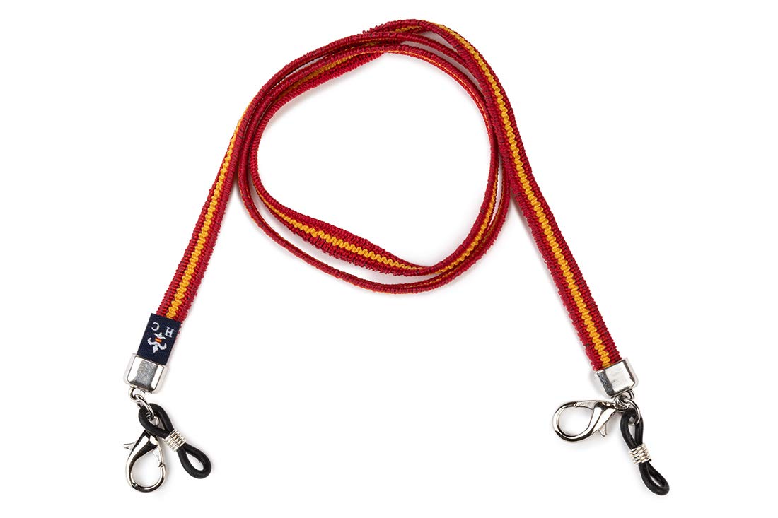 HISPANIA COLORS SINCE MMXI SPAIN Colgante para gafas y mascarillas - Pack de 2 o individuales - Elástico con bandera de España