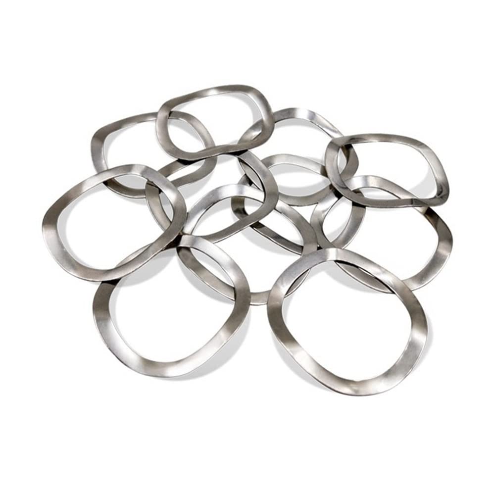 Lot de 50/100 rondelles élastiques ondulées en Acier Inoxydable 304, rondelles élastiques ondulées M3-M16, rondelles courbées(M4 100pcs)