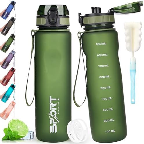 Gourde 350 Ml I 650 Ml I 1 L I 1,5 L Pour Le Sport, L'Extérieur, L'École, Le Fitness Et Les