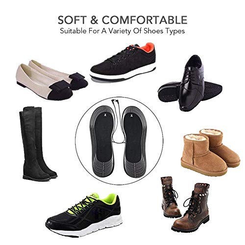 Palmilha de aquecimento, Andoer Palmilhas de aquecimento elétrico USB portátil Aquecedor elétrico de