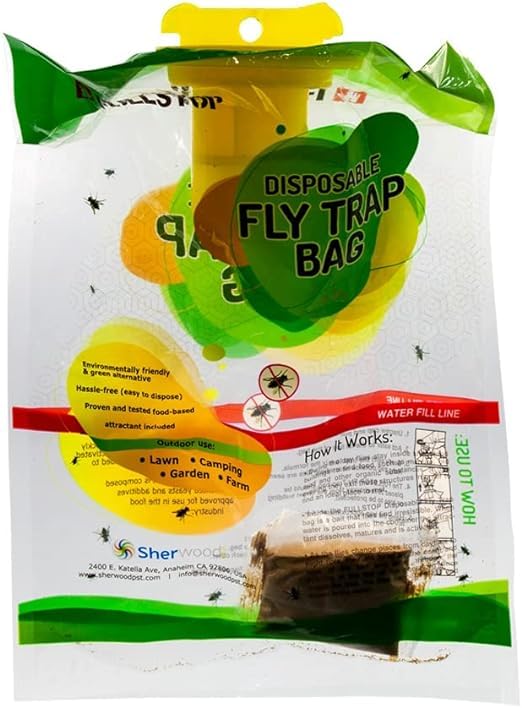 KNPDisposable Fly Trap Bag (Full Control) is a pest control product designed to attract, trap, and eventually eliminate flies, particularly outdoor or garden flies.