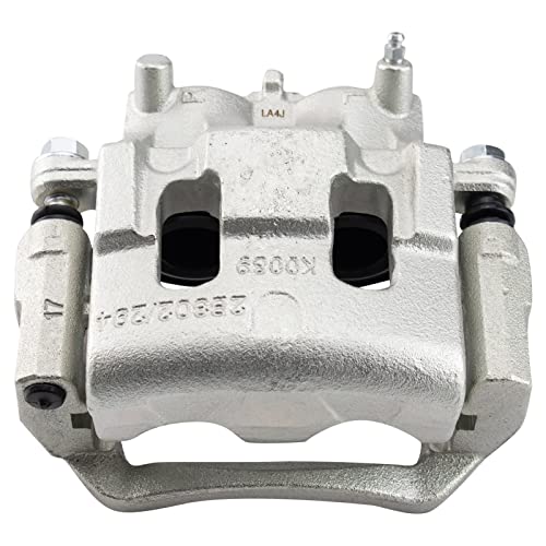 Image of TRQ Front Left Brake Caliper w /Bracket Drivers Side