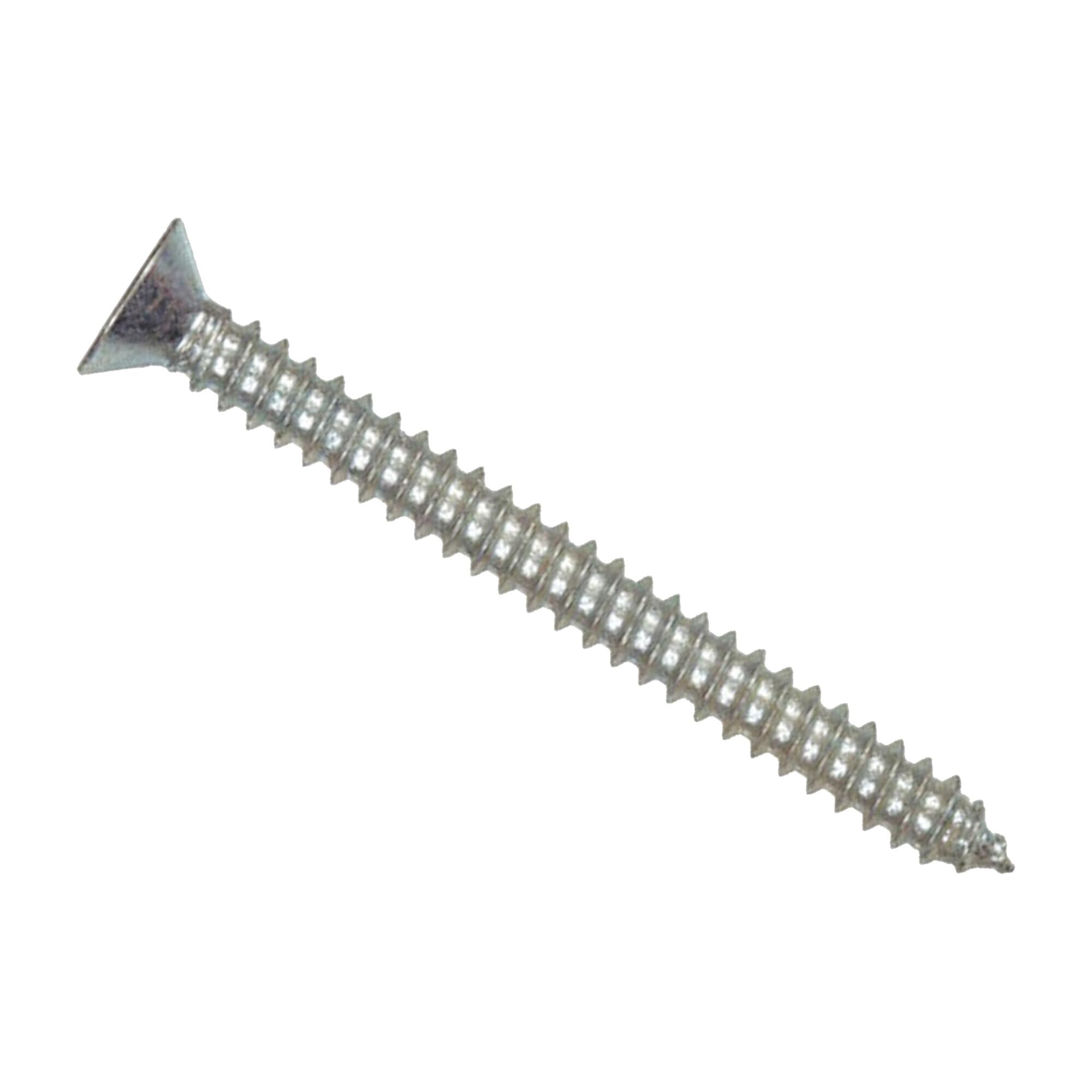 Brixwell SRW2868188025 Stainless Steel Screw, Countersunk Head 38.1 mm Length 6 mm Thread Diameter Pack of 25