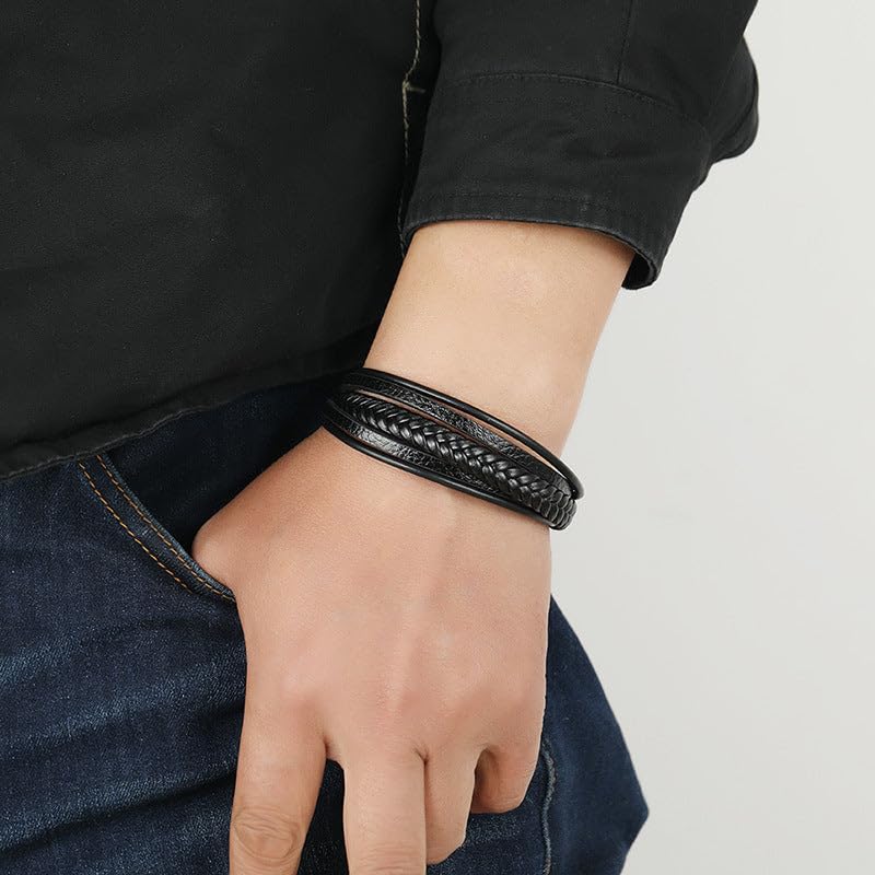 Image of Salty Alpha Anti Tarnish Bracelet for Men | Hand Bands for Boys | Wrist Bracelets for Man | Fashion Jewellery Accessories | Stylish Minimal Jewelry | Gift for Marriage, Birthday, Anniversary