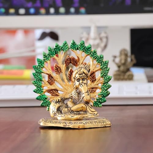 Image of KridayKraft Elegant Matki Krishna Murti - Divine Matki Krishna Idol for Home & Office Decor, Intricately Designed Pooja Statue & Spiritual Showpiece for Living Room, Bedroom, Temple (Golden)