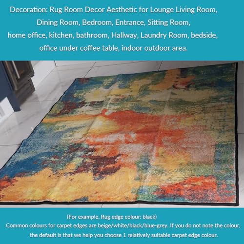 Tapis de salon design abstrait moderne gris 100x160 cm pour maison