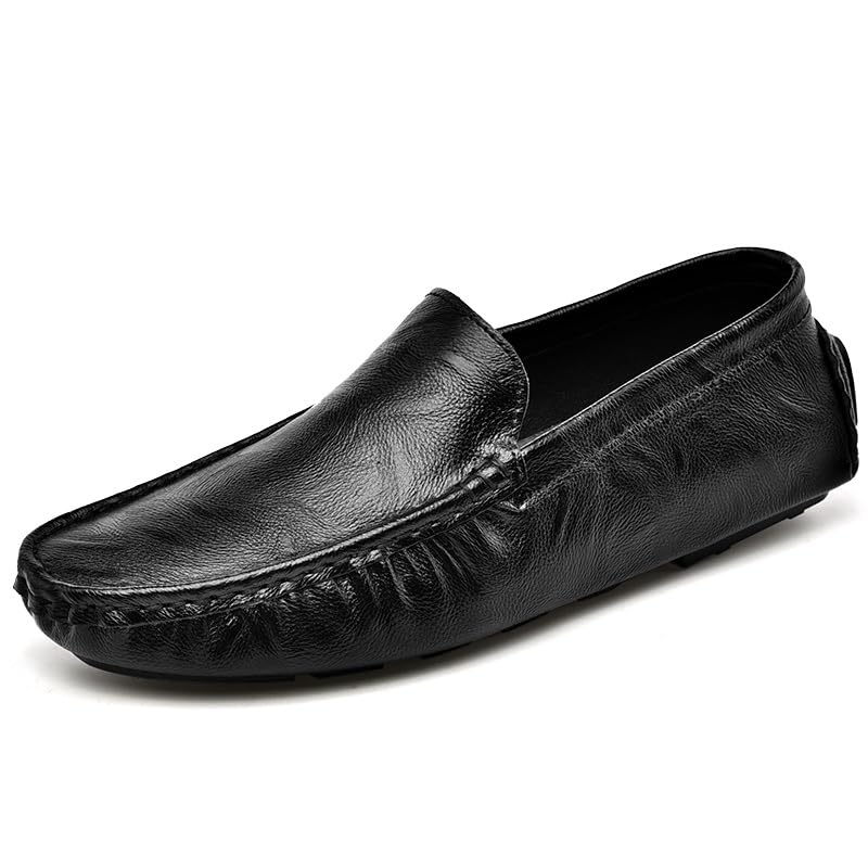 Mens Loafers Driving Penny Loafers Moccasins Shoes PU Leather Comfortable Resistant Anti-Slip Classic Slip On