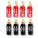 Besmelody 8-Pack 4mm Banana Plug Socket Connector, Binding Post for Amplifier Speaker Terminal in-Wall Plate