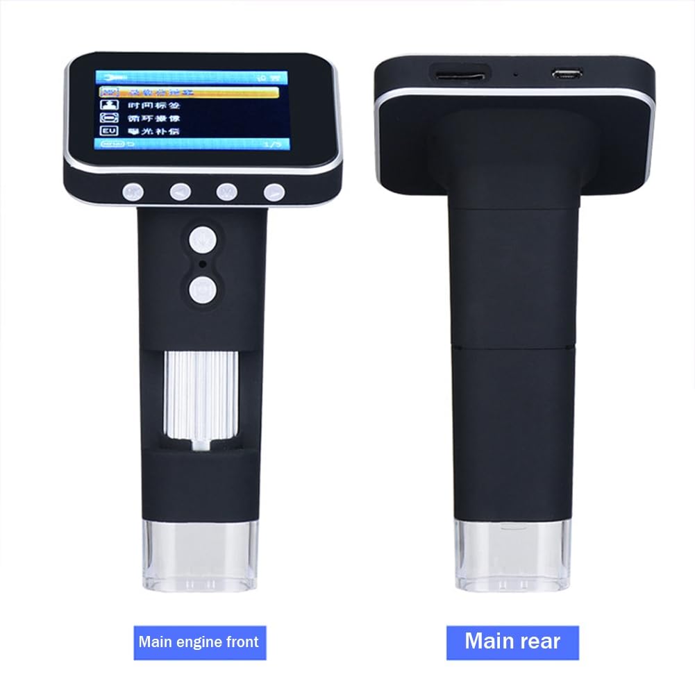 Microscopio para NiñOs con Pantalla LCD de 3,5 Pulgadas, Microscopio de Bolsillo, Microscopio PortáTil, Microscopio Digital de Mano para NiñOs