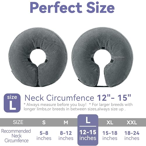 Soft-Inflatable-Dog-Cone-Collar-Alternative-After-Surgery-Dog-Neck-Donut-E-Collar-for-Large-Medium-Small-Dogs-Cats-Post-Surgery-Recovery-Collar-to-Stop-Licking-Grey-L - Cucciolini Doodles   Soft-Inflatable-Dog-Cone-Collar-Alternative-After-Surgery-Dog-Neck-Donut-E-Collar-for-Large-Medium-Small-Dogs-Cats-Post-Surgery-Recovery-Collar-to-Stop-Licking-Grey-L