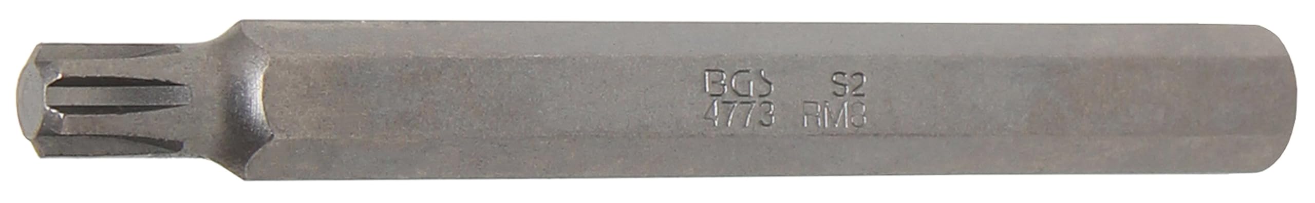 BGS 4773 | Bit | Length 100 mm | 10 mm (3/8") Drive | Spline (for RIBE) M8