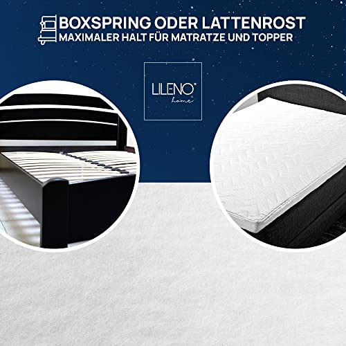 LILENO HOME Anti Rutsch Matratzen Stopp für Boxspringbett (180x200 cm) - Boxspring Antirutschmatte als Unterlage für Matratze - Anti Rutsch für Boxspring Bett - auch als Teppichstopper, Weiß