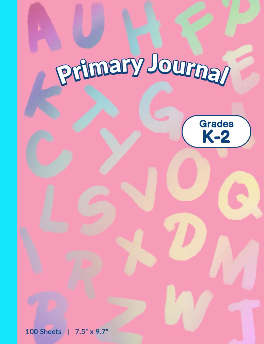 Primary Journal Composition Notebook Grades K–2 – Alphabets Theme: “Draw at the Top • Write at the Bottom” • Top Blank Drawing Area + Bottom Primary Handwriting Lines