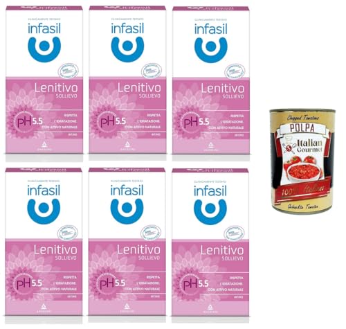 Infasil Detergente Intimo Lenitivo pH Specialist con Attivo Naturale Beruhigender Intimreiniger pH Specialist mit natĂĽrlichem Wirkstoff 6x200 ml+ Italian Gourmet Polpa 400 gr
