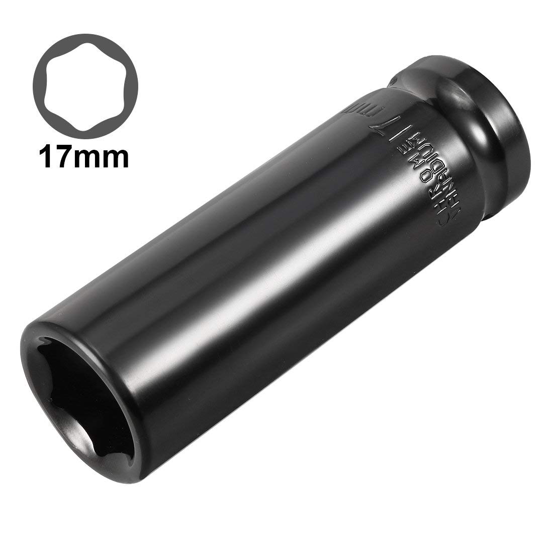 17 Mm 6-Punkt Schlag-Stecknuss – Aus Chrom-Vanadium-Stahl, Für Ratsche & Akkuschrauber