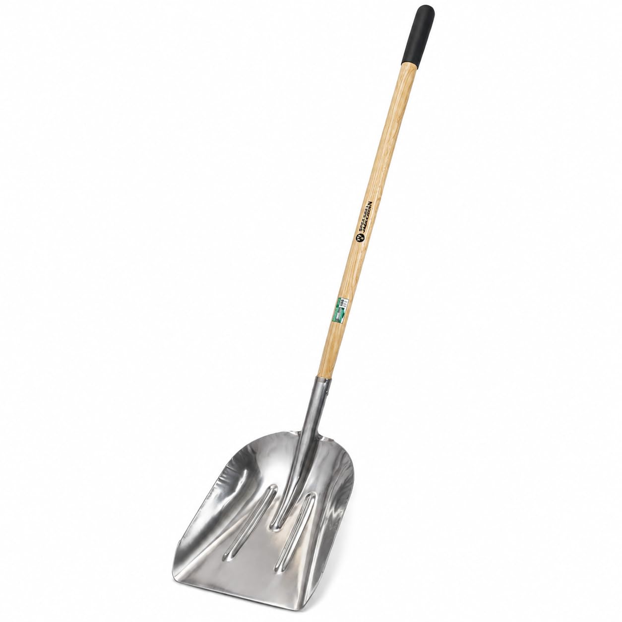 1500mm Aluminium Shovel with Extra Long Wooden Handle and Wide Scoop