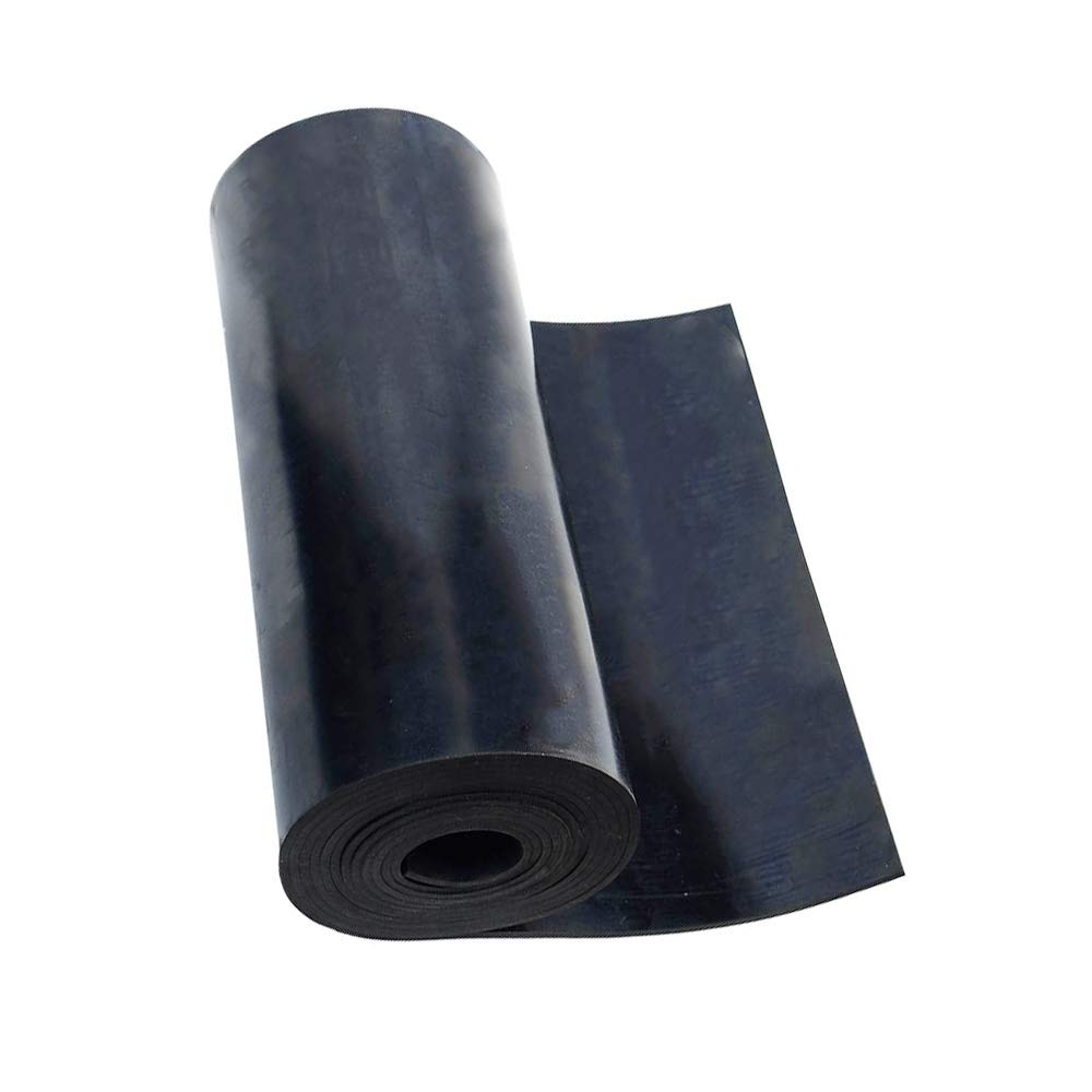 DOBTIM Solid Neoprene Rubber Strips with Adhesive Backing 1/16 (.062)" Thick x 3" Wide x 25' Long, Self Adhesive Rubber Sheets, Rolls & Strips for DIY Gaskets Crafts Pads Seals Warehouse Flooring