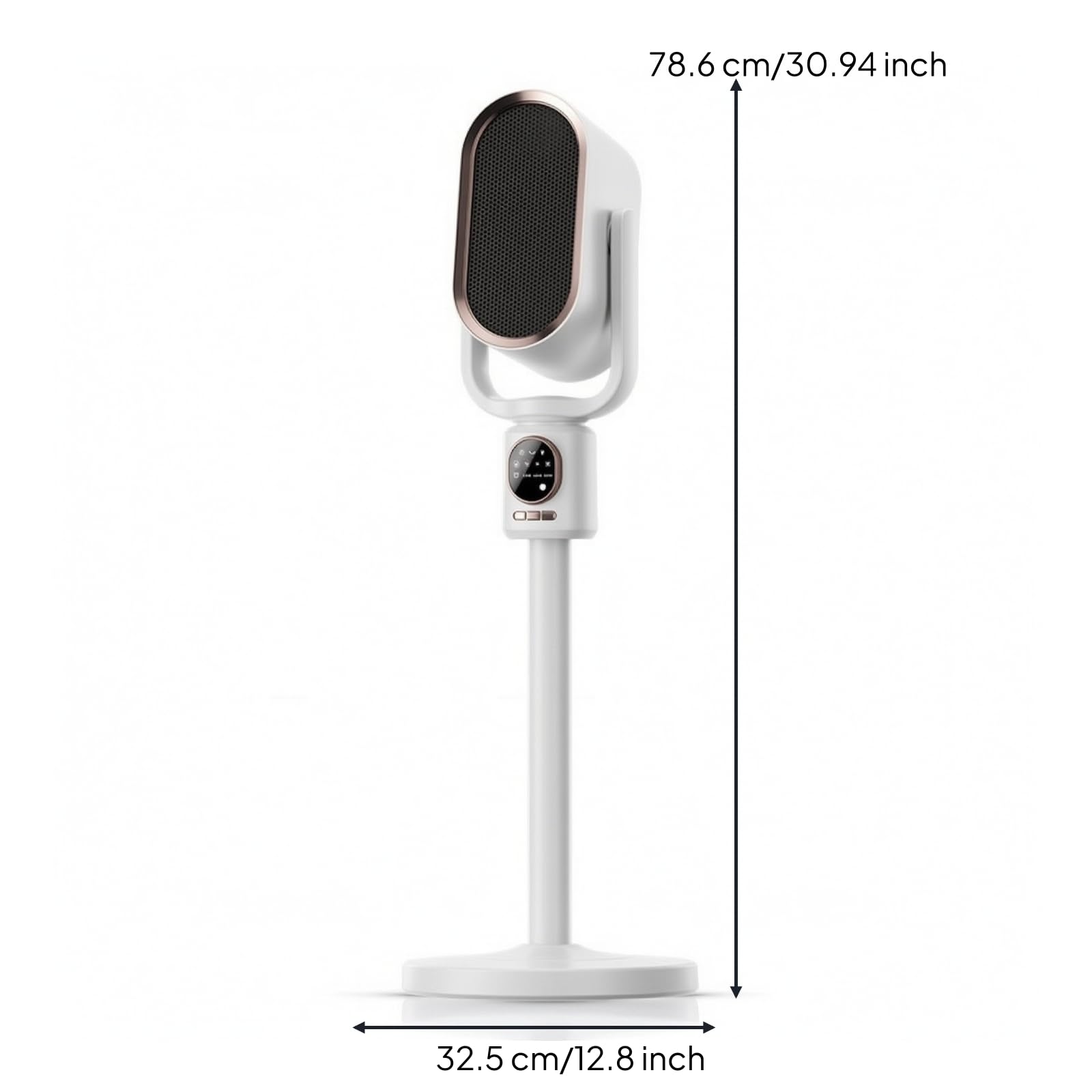 Qianly Calefactor Torre Distancia Programable Calefactor Oscilan con mporizador Compacto para Dormitorio, Oficina, Escritorio