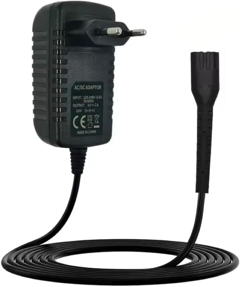 Spare Charger 4V Charging Cable 1.5 Meter compatible with Wahl Magic Clipper wireless 8164 8591 8148 8504, Hair Clipper 5 Stars, Hair Care Device 1919 100 Years