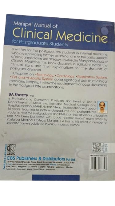 Image of Manipal Manual Of Clinical Medicine For Postgraduate Students (Pb 2023)