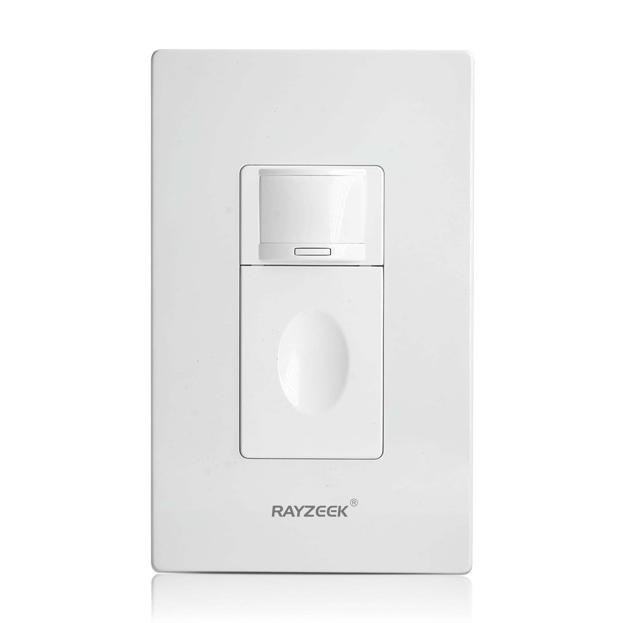 Photo 1 of RAYZEEK Motion Sensor Light Switch, No Neutral Wire Required, No Ground Wire Needed,5A,Single Pole, Occupancy&Vacancy&Manual On/Off Override Motion Sensor Activated Wall Switch,PC Fireproof