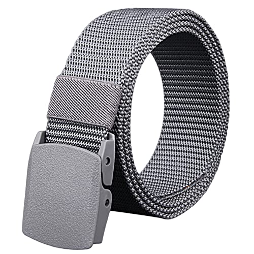 Sperrins Men's Nylon Belt, Military Tactical Belt Webbing Canvas Belt with Plastic Buckle for Pants