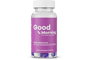 Good Morning: Thrive Hangover, Clinically Tested, Wake Up Refreshed with Electrolytes, Milk Thistle + DHM