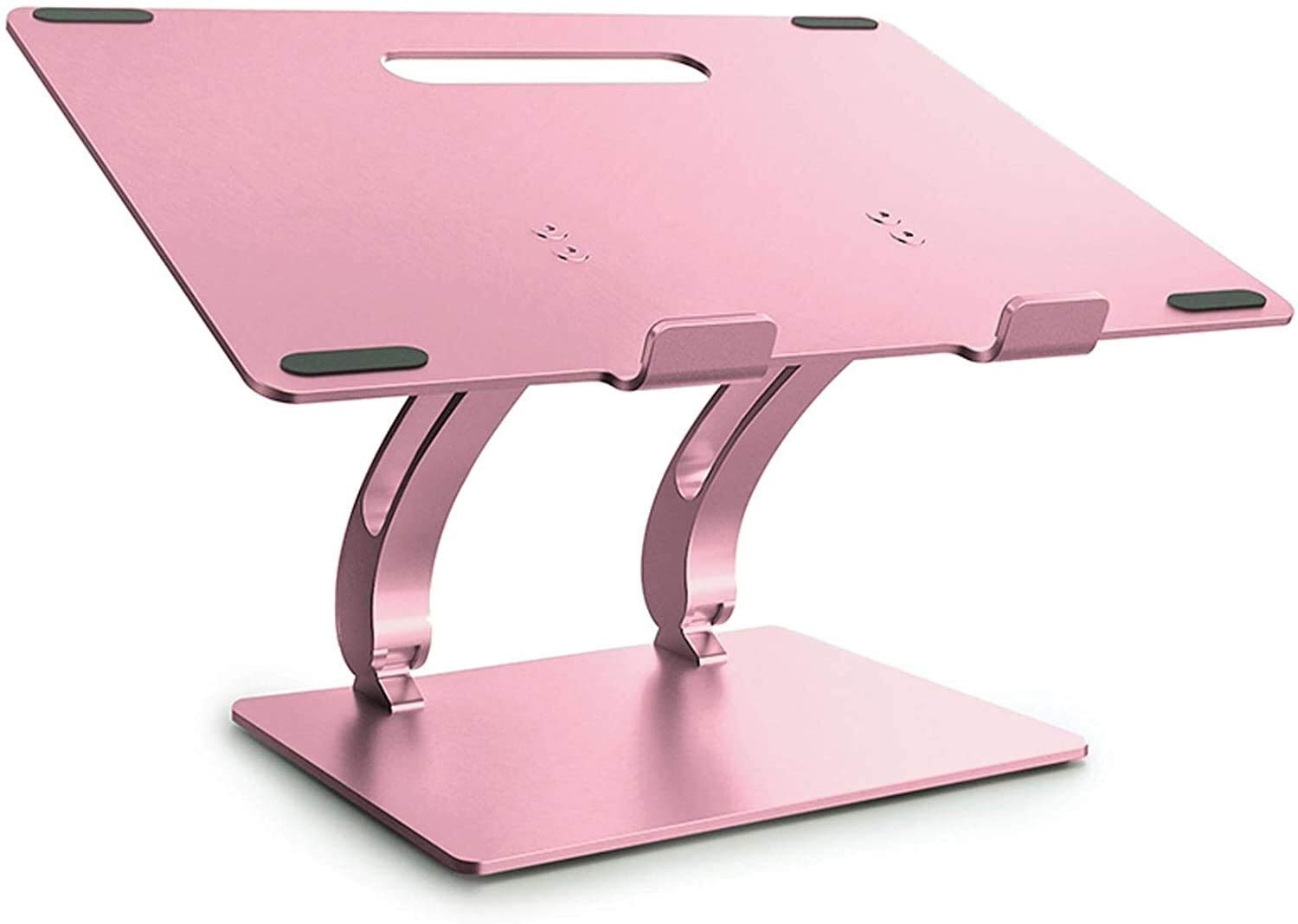 Supporto per Laptop per scrivania, Supporto for Laptop, Supporto for Laptop, Supporto for Laptop reclinabile, Supporto for Laptop ventilato(Rose Gold)