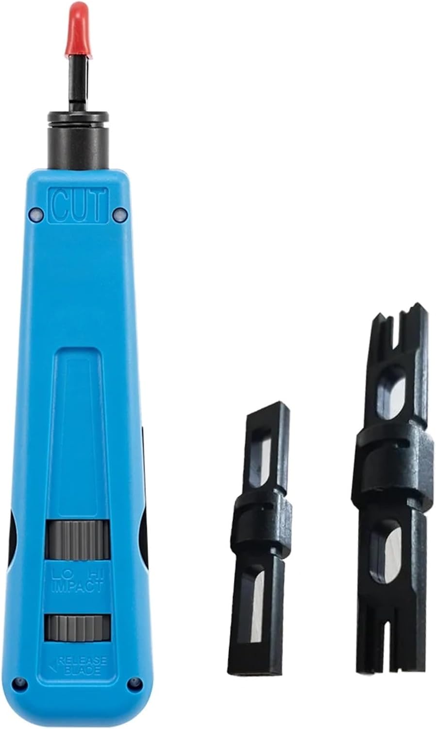 Punch Down Tool, 110/88 & 66 Type Multi-Function Network Cable Tool with Two Blades Telephone Impact Terminal Insertion Tools (Color : CP-2017A)