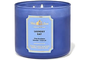 White Barn Laundry Day 3-Wick Candle with Essential Oils