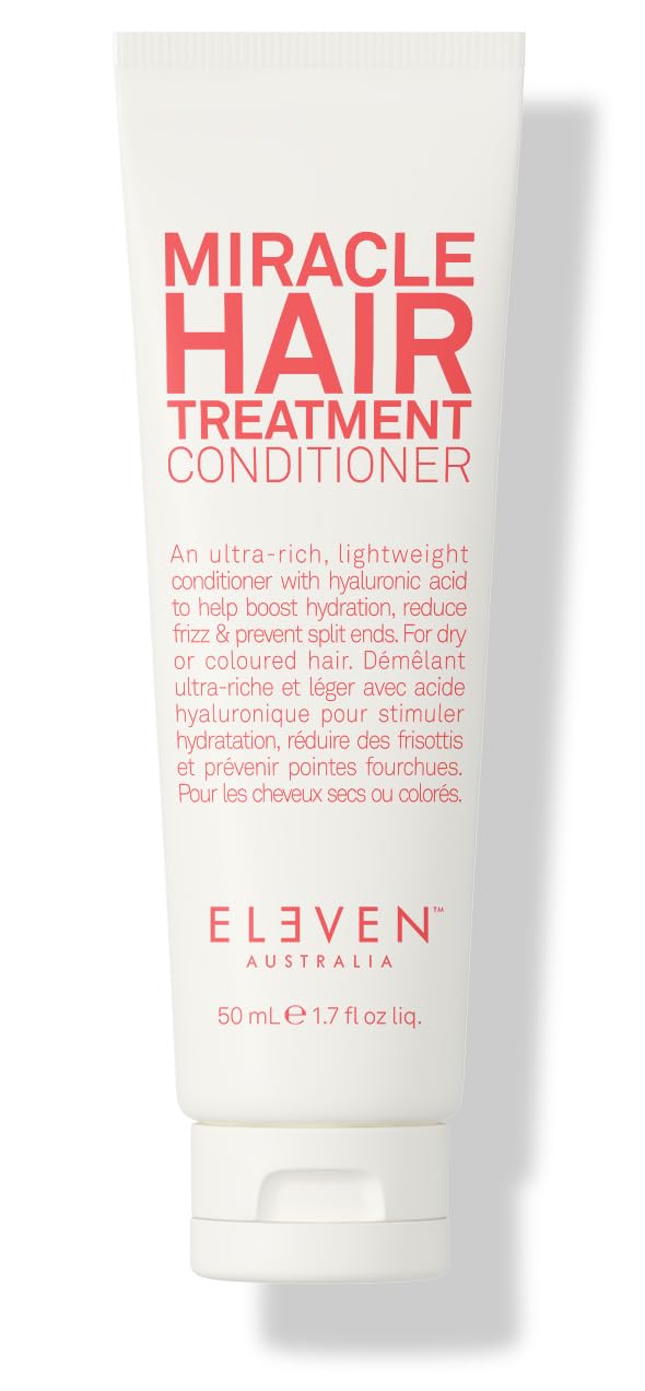 ELEVEN AUSTRALIA Miracle Hair Treatment Conditioner for Women & Men - Moisturizing Conditioner for Dry Damaged Hair, Reduces Frizz & Split Ends, Deep Moisture & Hydration, Sulfate Free