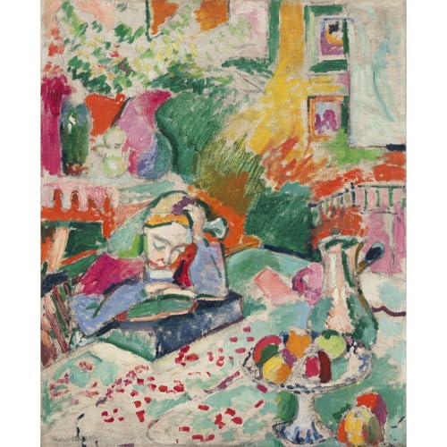 Reproduction d'art Henri Matisse Intérieur avec une jeune fille toile roulée 101x127cm