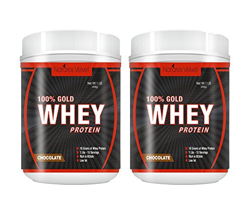 Image of Natures Velvet Lifecare Gold Standard 100% Whey, Double Rich Chocolate, 1lb - Pack of 2