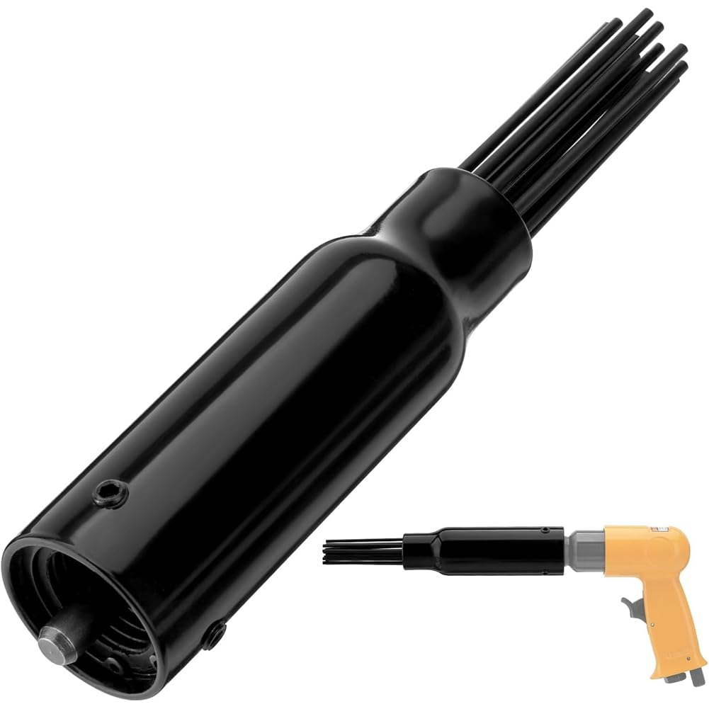 Htuteyy Air Tool Needle-Scaler Attachment, Air Hammer Descaling Needle Heavy-Duty Pneumatic Rust Removal Tool