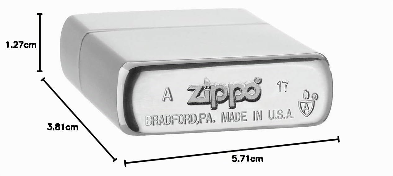 Zippo Feuerzeug 60001159 Armor Case High Polished Benzinfeuerzeug, Messing, Mehrfarbig