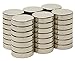 SBS® Lot de 20 aimants en néodyme - Diamètre : 10 x 2 mm - Super aimants avec une adhérence extrême - Disque magnétique