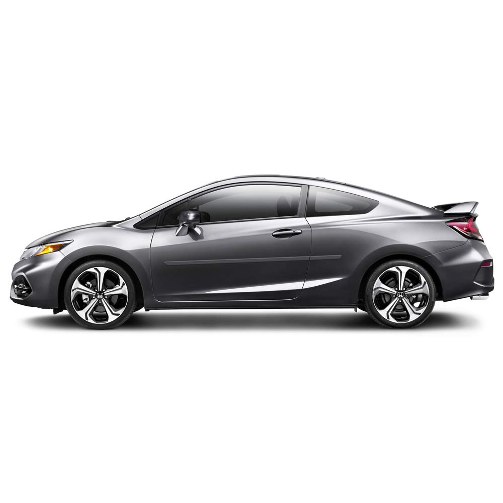 Dawn EnterprisesFE-CIV12 Finished End Body Side Molding Compatible with Honda Civic - Matte Black (MB)