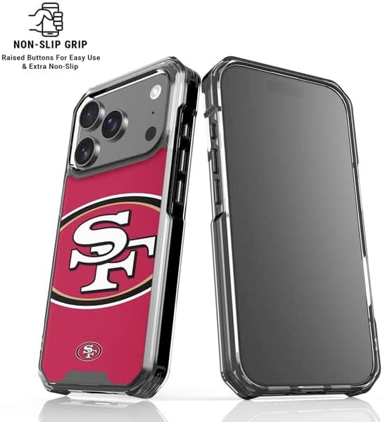 Skinit Phone Case Compatible with MagSafe iPhone 17 Pro Max - Officially Licensed NFL San Francisco 49ers Large Logo Design