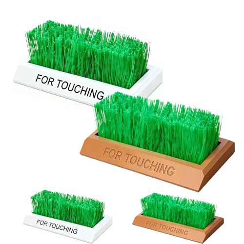 3D Printed Touch Grass, Realistic Artificial Grass Ornament, Fake Plants with Stress Relief Tactile Feature, Zero Maintenance Funny Fake Grasses, Small Desk Decor Indoor for Home or Office (All)