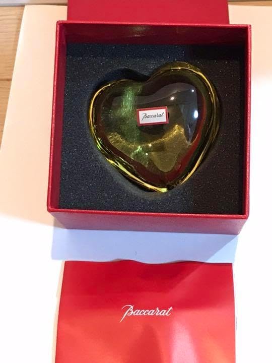 Baccarat バカラ ハート型 ペーパーウェイト クリスタル バカラ