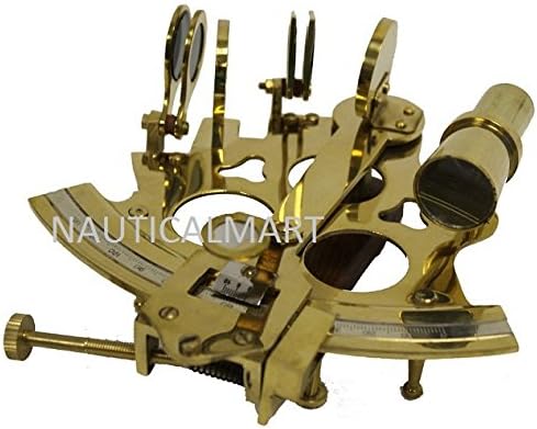 6" Brass Astrolabe Sextant with Decorative Wooden Box by Nauticalmart