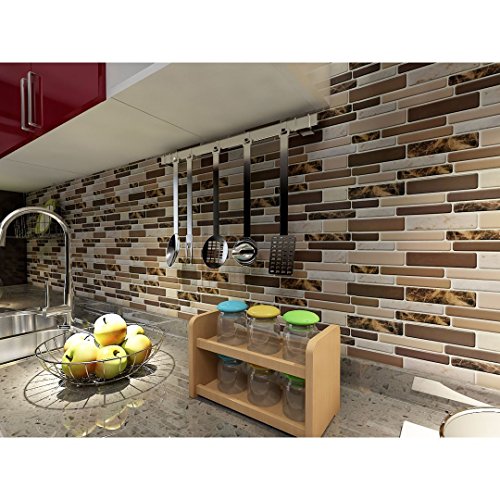 Art3d Kitchen Backsplash Tiles Peel and Stick Wall Stickers, 12