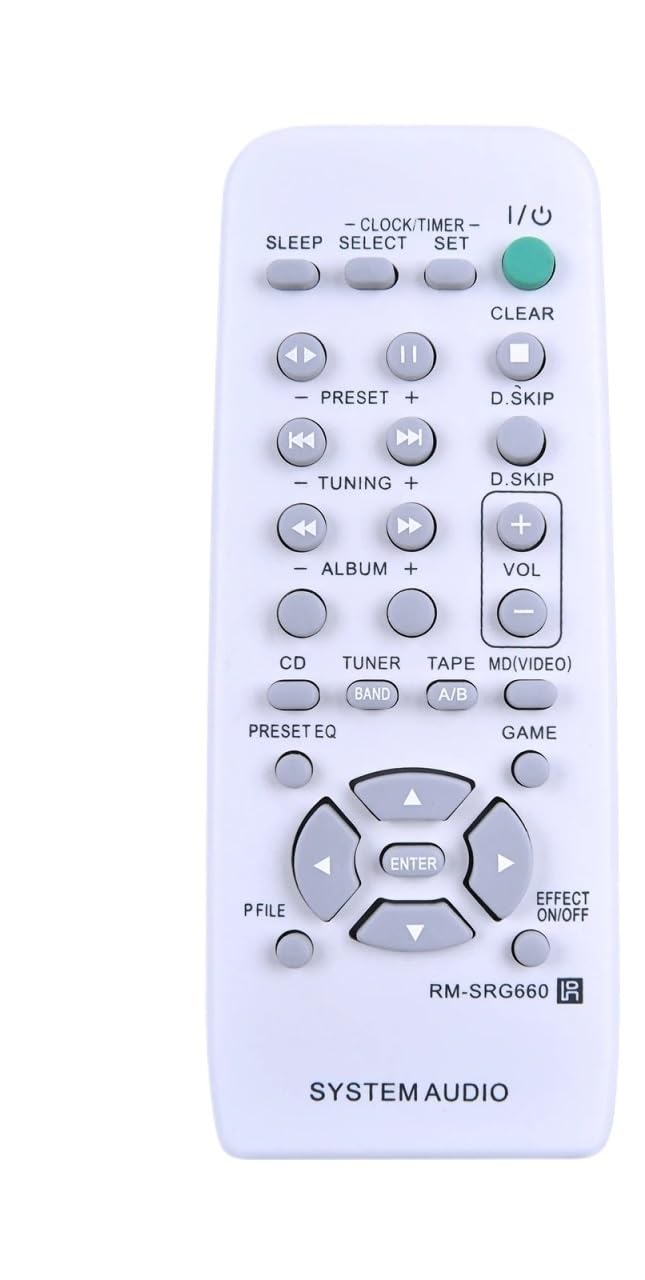 Pilot do sprzętu audio Sony RM-SRG660 MHC-RG330 MHC-RG440S RM-SRG440