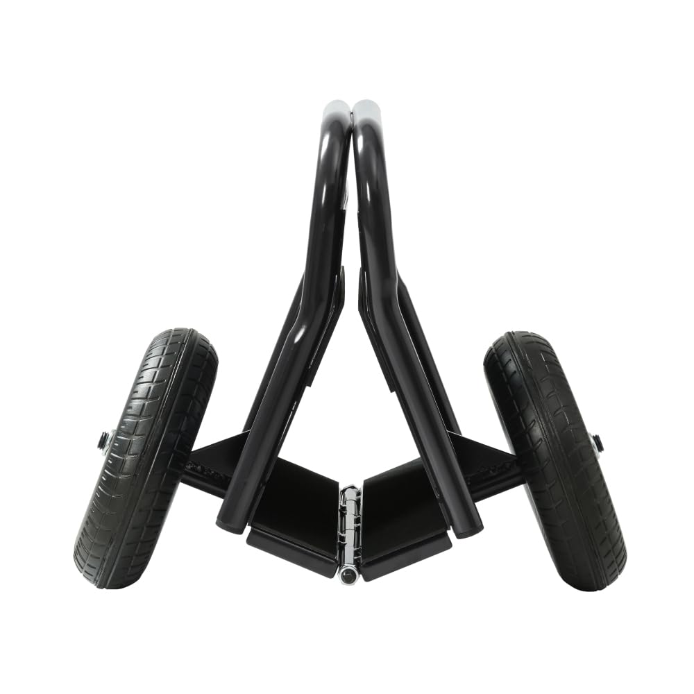 Carrello con pannello resistente, con due maniglie, ruote in gomma solida da 25,4 cm, super capacità di carico 453,6 kg, movimento su tutti i terreni per cartongesso pesante e trasporto materiale per