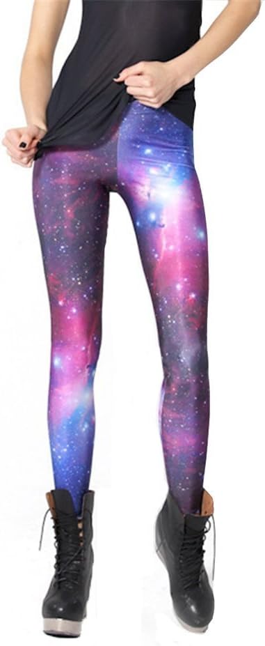 Xuanlin Women's New 2014 Fashion Seamless Printed Galaxy Leggings