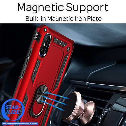 NALIA Ring Cover compatibile con Xiaomi Redmi 9A