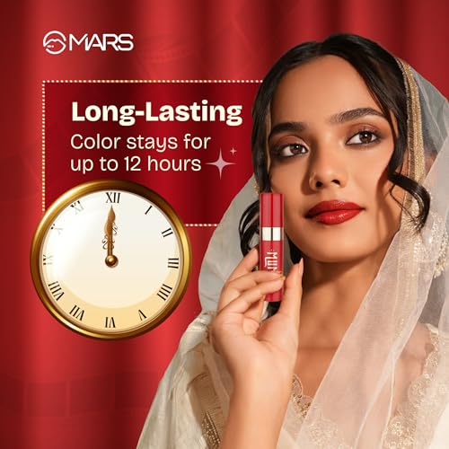 Image of MARS Cinemagic Transfer-Proof Lip Gloss (2.4ml) (01-NOOR) | Intense High-Shine Color | Upto 12 hr Long-Lasting | Smudge-Proof | Lightweight | Comfortable | Doe-Foot Easy Applicator
