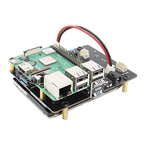 Geekworm Raspberry Pi 3 B+/3B SATA HDD/SSD Storage Expansion Board, X820 V3.0 USB 3.0 Mobile Hard Disk Module for 2.5 Inch SATA HDD/SSD/Raspberry Pi 3 Model B+ (B Plus)/3 B/ROCK64/Tinker Board