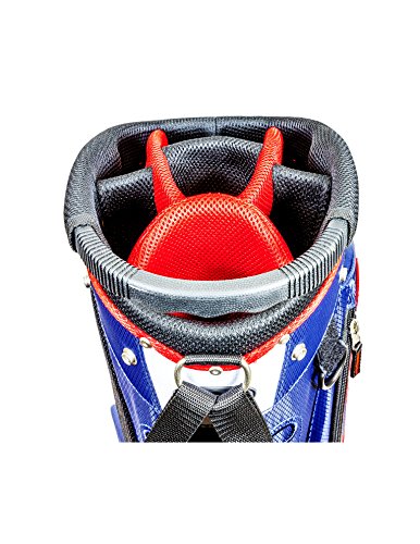 Club Champ Deluxe Stand Golf Bag, Red/White/Blue